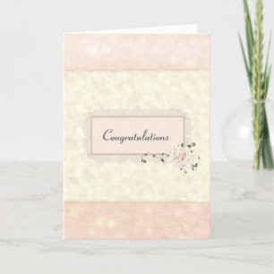 Wedding Floral Bouquet Kaart