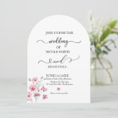 Wedding Floral Invitation (Debout devant)