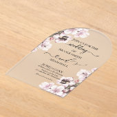 Wedding Floral Invitation Acryl Uitnodigingen (Laagn)