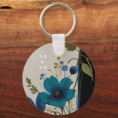 Wedding Floral Invitation Collectie Sleutelhanger (Achterkant)