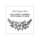 Wedding floral Lijst Party Retouradres Rubberstempel (Afrduk)
