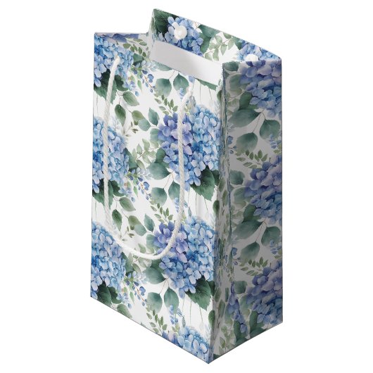 Wedding Floral Print Gift Bag Klein Cadeauzakje (Voorkant Gekanteld)