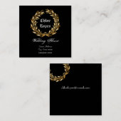 Wedding Florist Vierkante Visitekaartje (Voorkant / Achterkant)