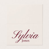 Wedding Foldable place card for dinner,engagement  (Outside Unfolded)