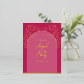 Wedding Folie Invitation Briefkaart (Staand Voorkant)