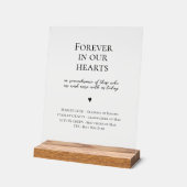 Wedding Forever In Our Hearts Memorial (Angle)