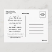 Wedding Foto opslaan Datum bekendmaking Briefkaart (Achterkant)