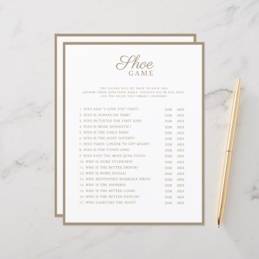 Wedding Games moderne stijl. (Voorkant / Achterkant in situ)