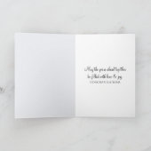 Wedding Gefeliciteerd Pearl Heart Kaart (Binnen)