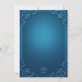 Wedding Geometric Teal Turquoise Bridal Shower Kaart (Achterkant)