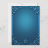 Wedding Geometric Teal Turquoise Rehearsal Dinner Kaart (Achterkant)