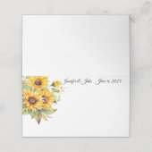 Wedding Gevouwen Naam Plaats Kaart (Buitenkant ongevouwen)