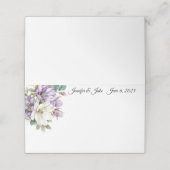 Wedding Gevouwen Naam Plaats Kaart (Buitenkant ongevouwen)