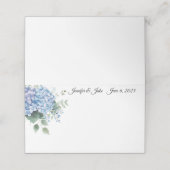 Wedding Gevouwen Naam Plaats Kaart (Buitenkant ongevouwen)