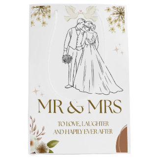 Wedding gift bag medium cadeauzakje