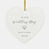 Wedding Gift Just Married Keepsake Ornament (Voorkant)