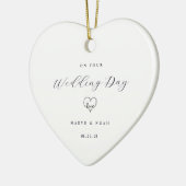 Wedding Gift Just Married Keepsake Ornament (Links)