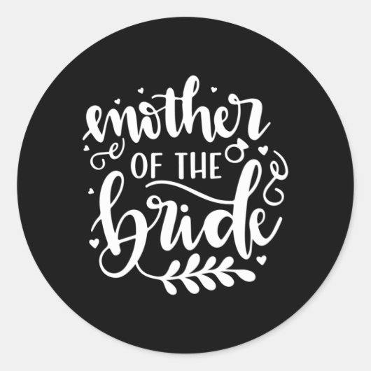 Wedding Gift-moeder van de bruid Ronde Sticker (Voorkant)