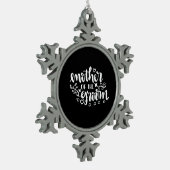 Wedding Gift-moeder van de bruidegom Tin Sneeuwvlok Ornament (Links)