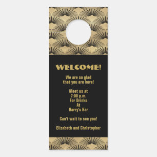 Wedding Gold Art Deco Welkom Evenement Inteneary