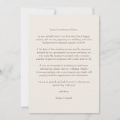 Wedding Gold Effect World Map Save The Date (Achterkant)