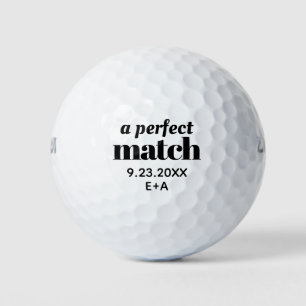Wedding Golf Balls Perfect Match Personalized Golfballen