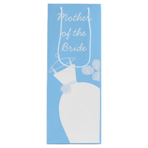 Wedding Gown Blue Moeder of the Bride wine Wijn Cadeautas