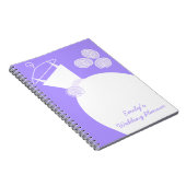 Wedding Gown Paars 'Wedding Planner' Notitieboek (Rechterzijde)