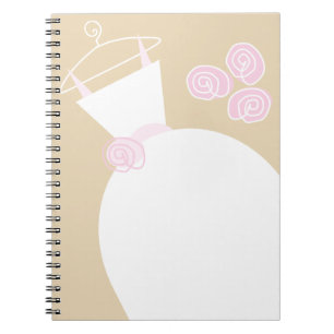 Wedding Gown Pink Beige Notitieboek