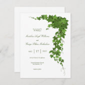 WEDDING Green Ivy Floral (Voorkant / Achterkant)