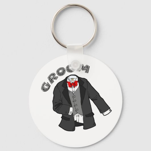 Wedding Groom Sleutelhanger (Voorkant)