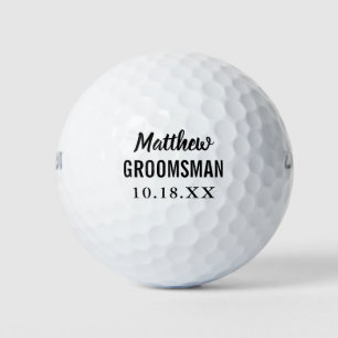 Wedding Groomsman Bachelor Party Favor Golfballen