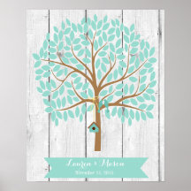 Wedding Guest Book Alternative Tree, 155 bladeren