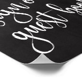 Wedding Guest Book Chalkboard 8x10 Sign Poster (Hoek)