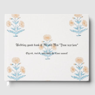 Wedding Guest Book personaliseerbare klassieke art Gastenboek