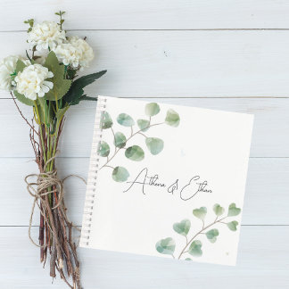 Wedding Guest Book with Eucalyptus Leaves Notitieboek