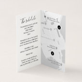 Wedding guest details schedule map QR code noir (Inside)