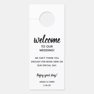 Wedding Guest Doorhanger Welkom & niet storen