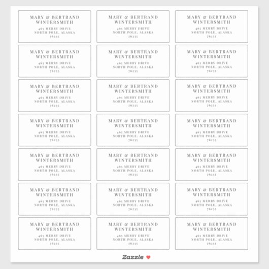 Wedding Guest Vooraf geadresseerde labels Minimali (Vel)