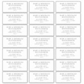 Wedding Guest Vooraf geadresseerde labels Minimali (Voorkant)