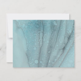 Wedding Hartelijk dank Kaart Turquoise en Lavender