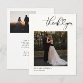 Wedding Heart Bedankt voor het schrijven van het s Kaart (Voorkant / Achterkant)