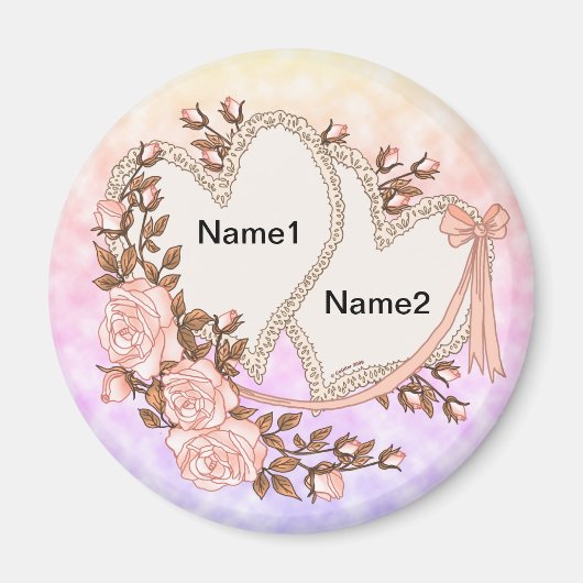 Wedding Hearts magneet (Voorkant)