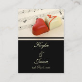 Wedding Hearts Set Plaatskaartje (Achterkant)