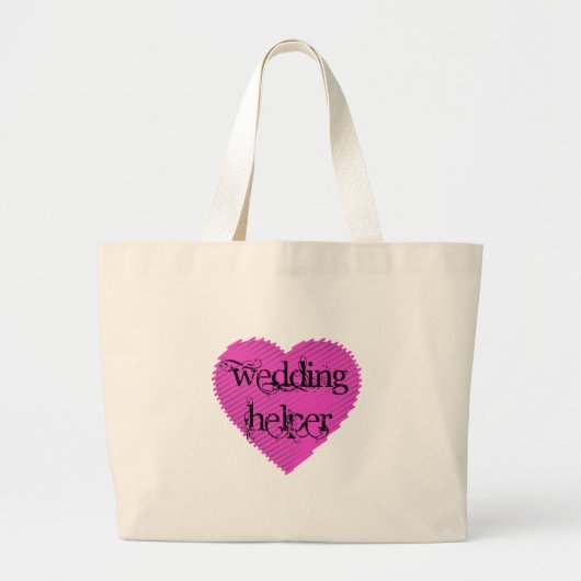 Wedding Helper Grote Tote Bag (Voorkant)