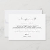 Wedding Honeymoon Fund Gift Request Enclosure Kaar Save The Date (Voorkant)