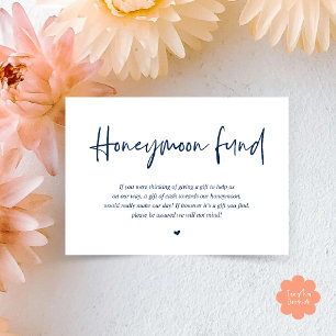 Wedding Honeymoon Fund Wish Cash Informatiekaartje