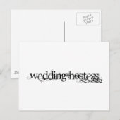 Wedding Hostess Briefkaart (Voorkant / Achterkant)