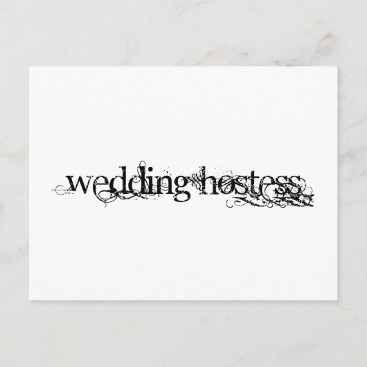 Wedding Hostess Briefkaart (Voorkant)