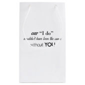 Wedding Hotel Block Bag Klein Cadeauzakje (Achterkant)